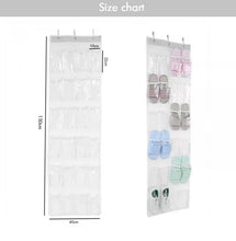 Load image into Gallery viewer, New 24 Pocket Hanging Shoe Rack Over Door Hanger Storage