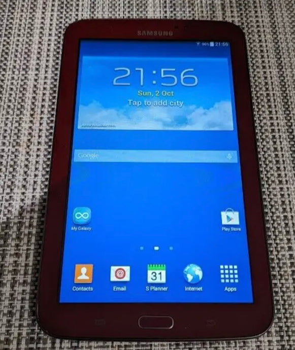 Pre-Owned Samsung Galaxy Tab 3 7” 8gb WiFi Red Tablet Very Good Condition • Pre-owned