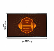 Load image into Gallery viewer, Personalised Gym Door Mat - Doormats for Gyms - Rubber Non Slip - ADD TEXT