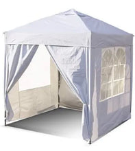 Load image into Gallery viewer, 2x2 Metre Pop Up Gazebo / Marquee with 4 Side Panels Waterproof Heavy Duty
