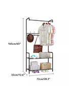 Load image into Gallery viewer, Clothes Rail Rack Garment Dress Hanging Display Stand with Storage Shelf