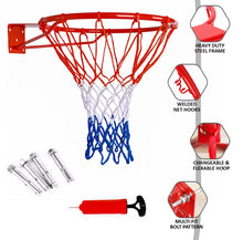 Load image into Gallery viewer, 45CM STANDARD WALL MOUNTED BASKETBALL HOOP CYLINDER &amp; NET