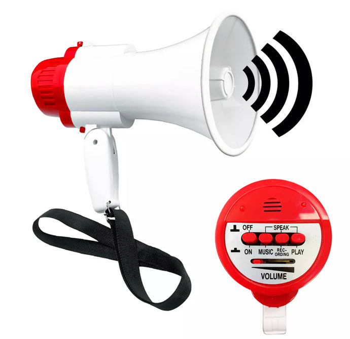 Portable Speaker Megaphone With Record & Playback