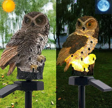Load image into Gallery viewer, Solar Powered Outdoor Garden Novelty LED Owl Light Up Path Ornament Decoration