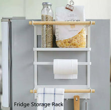 Load image into Gallery viewer, Magnetic Fridge Storage Rack Bathroom Towels Organiser Shelf Holder