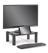 Load image into Gallery viewer, VonHaus Computer / Monitor Riser 4 Level Adjustable With Phone / Tablet Holder