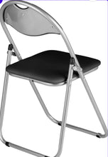 Load image into Gallery viewer, 1 X Folding Chairs Padded Faux Leather Studying Dining Office Event Chair