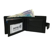 Load image into Gallery viewer, Mens Designer Leather Wallet RFID SAFE ID Protection Blocking