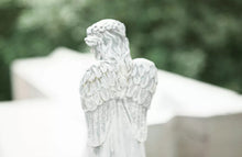 Load image into Gallery viewer, Guardian Angel Ornament Stone Effect Resin Fairy Garden Memorial Statue