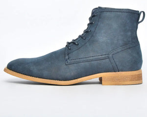 House of Cavani Hurricane Mens Casual Fashion Designer Ankle Boots Navy • Sizes 9/43 & 11/45