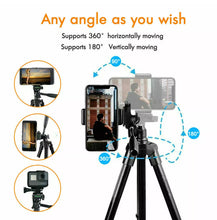 Load image into Gallery viewer, UNIVERSAL TRIPOD STAND TELESCOPIC CAMERA PHONE HOLDER FOR IPHONE SAMSUNG ANDROID
