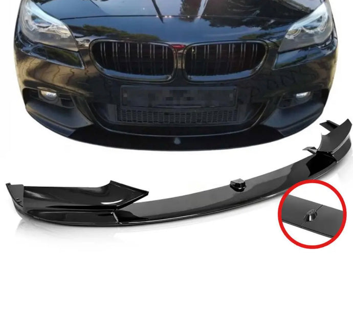 FOR BMW 5 SERIES F10 F11 M SPORT FRONT LIP SPLITTER PERFORMANCE SPOILER BLACK GLOSS