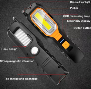 LED Work Light COB Car Garage Inspection Lamp Magnetic Torch USB Rechargeable