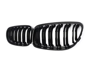 Gloss Black Kidney Grill Twin Bar For BMW 3 Series 09-11 e90 e91  • New Valu2u • Free Delivery