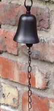 Load image into Gallery viewer, Garden Bell Wind Ornament Rustic Size approx 10cm Bell, 27cm inc Chain • NEW valu2U • FREE DELIVERY