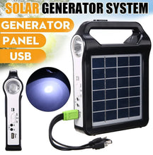 Load image into Gallery viewer, Solar Panel Power System Kit Generator With LED Light