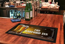 Load image into Gallery viewer, Personalised Bar Runner Mat Novelty Beer Gift for Home Pub - Add Your Text