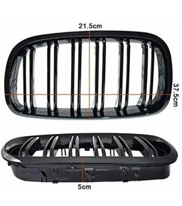 Gloss Black Kidney Grills Grill For BMW X5 E70 X6 E71 2007-2013