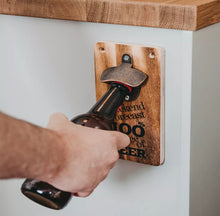 Load image into Gallery viewer, Beer Bottle Opener Wall Mounted Iron Cap