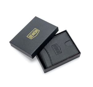 BENION® RFID Blocking Wallet Credit Card Holder Leather Metal Money Clip