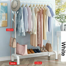 Load image into Gallery viewer, Clothes Rail Rack with Shoe Shelf