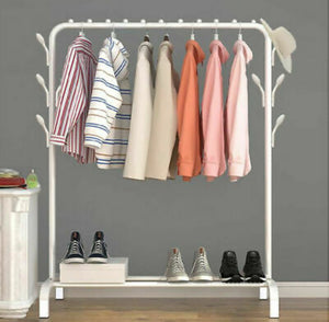 Clothes Rail Rack with Shoe Shelf