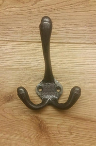 6 x VINTAGE STYLE CAST IRON COAT HOOKS - Choice of 7 Different Hook Designs