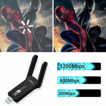 Load image into Gallery viewer, Wireless WiFi Network Adapter 1200Mbps
