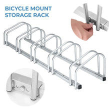 Load image into Gallery viewer, 4 or 5 Bicycle Steel Pipe Parking Stand Bike Rack
