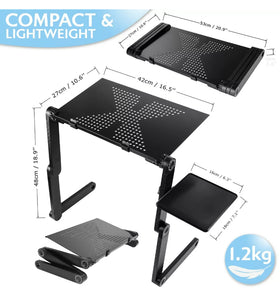 Folding Laptop Stand Riser Tray Table Desk Adjustable