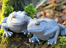 Load image into Gallery viewer, 2 x  Frogs Garden Ornaments Bronze Effect