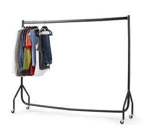 6ft Heavy Duty Clothes Rail Home Shop Garment Hanging Display Stand Rack