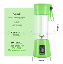 Load image into Gallery viewer, Mini Juice Maker Portable Blender Smoothie Machine