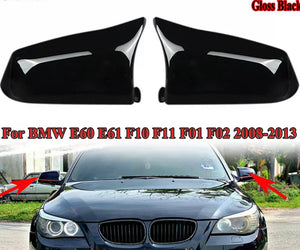 2 x Black Gloss Wing Mirror Covers for BMW All Models  • New Valu2u • Free Delivery