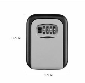 4 Digit Outdoor High Security Wall Mounted Key Safe Box Code Lock