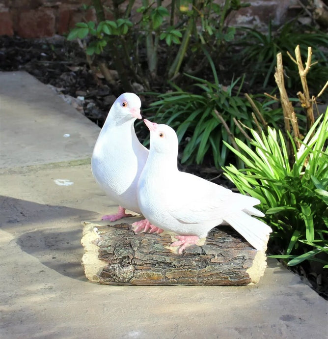 Love Doves Garden Ornament 8.5” High