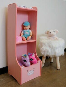 Kids Storage Unit Toy Box Book Shelf Novelty Nursery Bedroom Cat Panda Pig