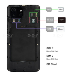 XGODY K40 2023 Dual SIM Unlocked Android Smartphone Mobile Smart Phone Quad Core