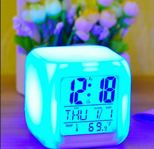 Load image into Gallery viewer, New Alarm Clock 7 Colour LED Change Digital Glowing Night Light