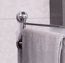 Load image into Gallery viewer, 3 Tier Swivel Towel Rail Chrome Wall Mounted Towel Bar