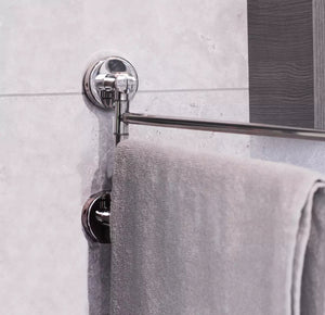 3 Tier Swivel Towel Rail Chrome Wall Mounted Towel Bar