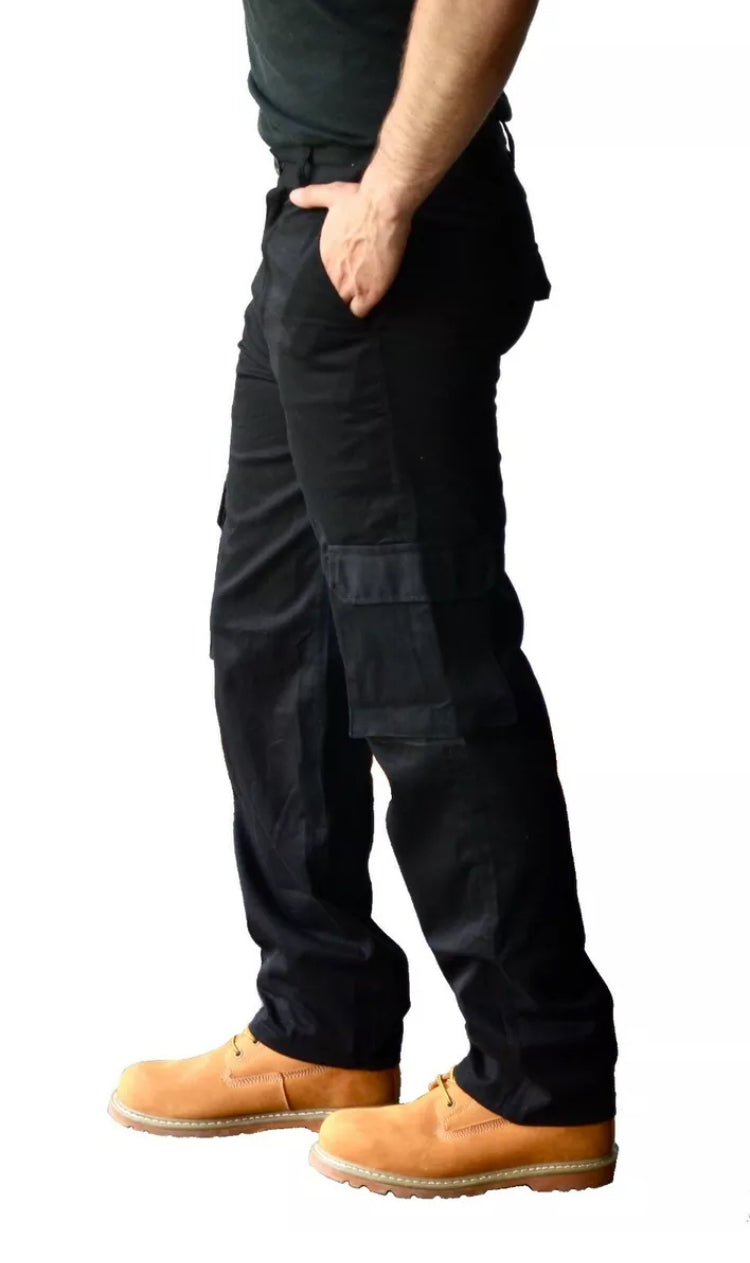 Cargo Combat Cargo Men's 6 Pocket Full Work Wear Pants Trousers