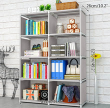 Load image into Gallery viewer, 5 Tier Book Shelves Storage Display Bookcase Box Cabinet