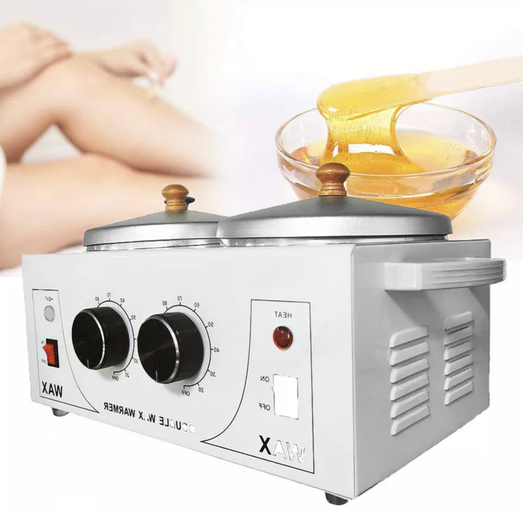 Dual Wax Heater Warmer Melter Melting Machine Double Pot for Hair Removal  220V