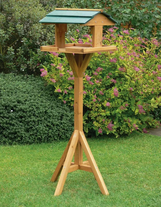 Wooden Bird Table Feeder