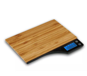 5kg Bamboo Wooden Digital LCD Electronic Weighing Scales