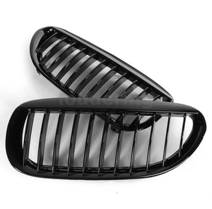 Gloss Black Kidney Grills For BMW 6 Series  E63 E64 2005-10 • New Valu2u • Free Delivery