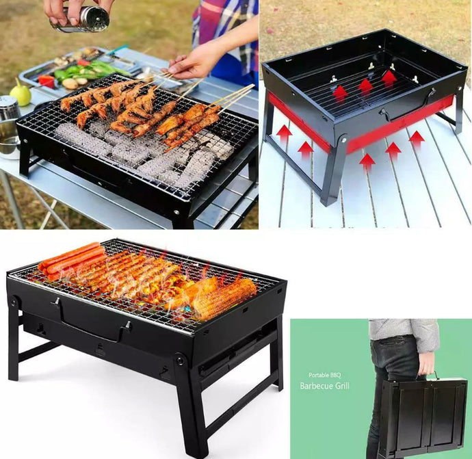 Portable Folding BBQ Barbecue Grill Compact