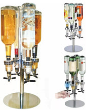 Load image into Gallery viewer, 4 Bottle / 6 Bottle Rotary Stand Bar Drinks Optic Dispenser