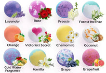 Load image into Gallery viewer, 12 Pack Organic Handmade Bath Bombs Gift Set Assorted Fragrances